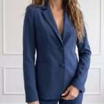 Giacca elegante donna Sandro Ferrone blazer blu