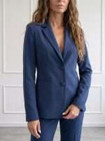 Giacca elegante donna Sandro Ferrone blazer blu