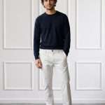 Pantalone elegante uomo Gianni Lupo chino bianco slim fit