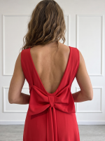 Abito Elegante Donna Corallo Chiara Bruni - immagine 2