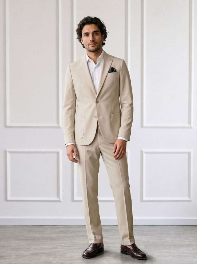 Abito elegante uomo panna Fani Brand