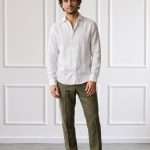 Camicia in lino uomo Gianni Lupo bianca