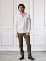 Camicia in lino uomo Gianni Lupo bianca