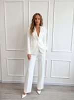 Pantalone elegante donna Sandro Ferrone ecrù