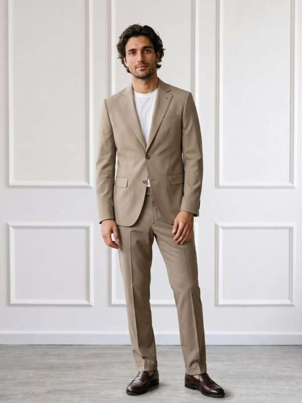 Abito uomo Gianni Lupo beige elegante