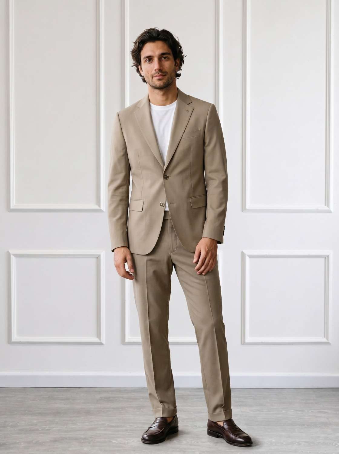 Abito Uomo Gianni Lupo Beige Abito uomo Gianni Lupo beige elegante