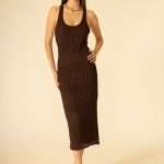 Abito midi elegante donna Siste's testa di moro