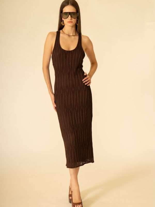 Abito midi elegante donna Siste's testa di moro