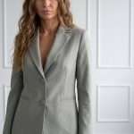Giacca elegante donna Sandro Ferrone blazer verde salvia