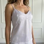Top elegante donna Sandro Ferrone bustier colore peonia