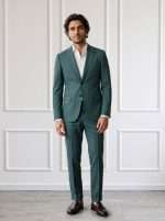 Abito elegante uomo verde Adriano Langella