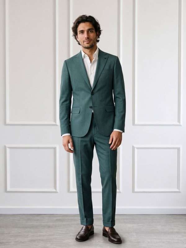 Abito elegante uomo verde Adriano Langella