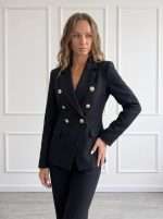Giacca doppiopetto elegante donna Chiara Bruni dal taglio sartoriale