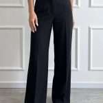 Pantalone palazzo elegante donna Chiara Bruni dal taglio sartoriale