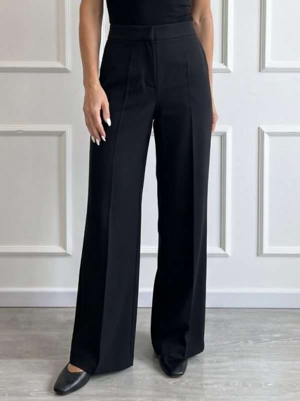 Pantalone palazzo elegante donna Chiara Bruni dal taglio sartoriale