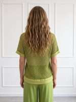 Retro maglia elegante donna Chiara Bruni con lavorazione geometrica