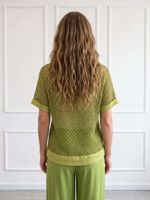 Retro maglia elegante donna Chiara Bruni con lavorazione geometrica