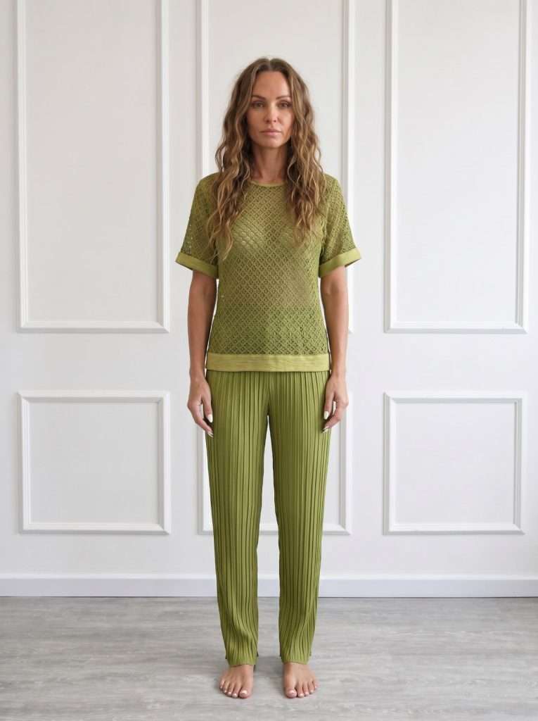 Maglia elegante donna Chiara Bruni con lavorazione geometrica e vestibilità morbida
